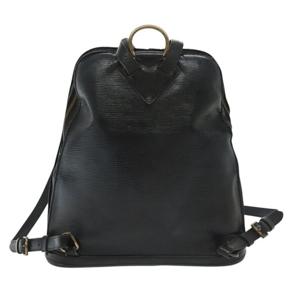 LOUIS VUITTON Epi Gobelins Backpack Black LV Auth - Picture 3 of 16